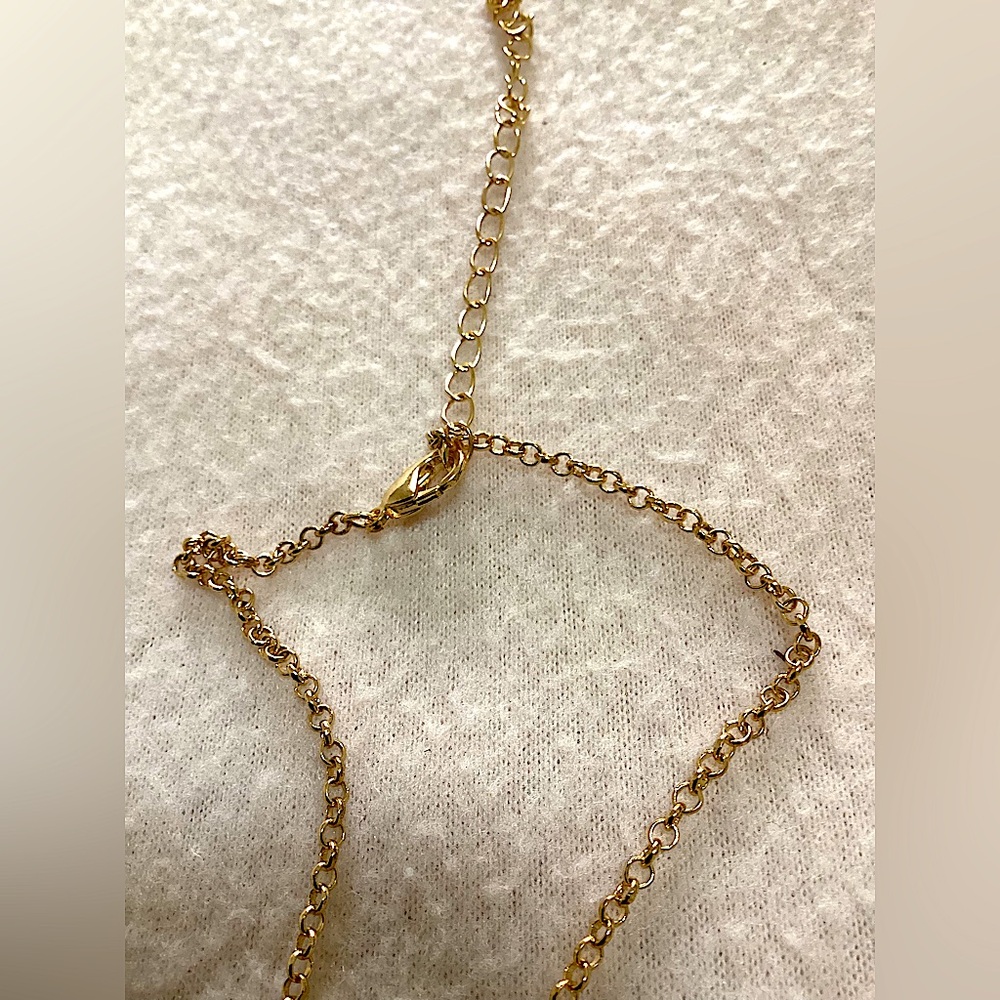 Elegant Gold and Black tone clover double or single strand necklace, - Picture 5 of 5